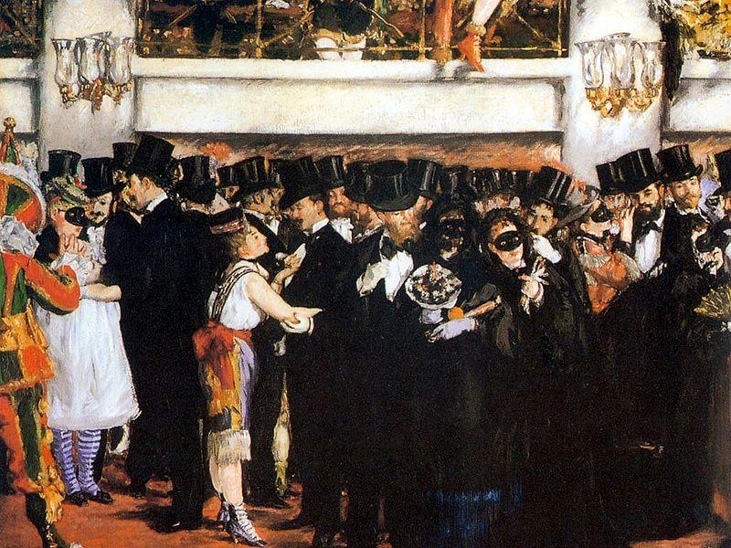 Edouard Manet Bal masque a lopera Germany oil painting art